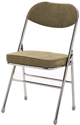 UYHBCNQD Besucherstuhl Gepolsterter Klappstuhl Mit Gepolstertem Esszimmersitz Aus Cordstoff Für Zuhause, Küche, Schlafzimmer, Büro, Meeting, Event Leicht bewegen