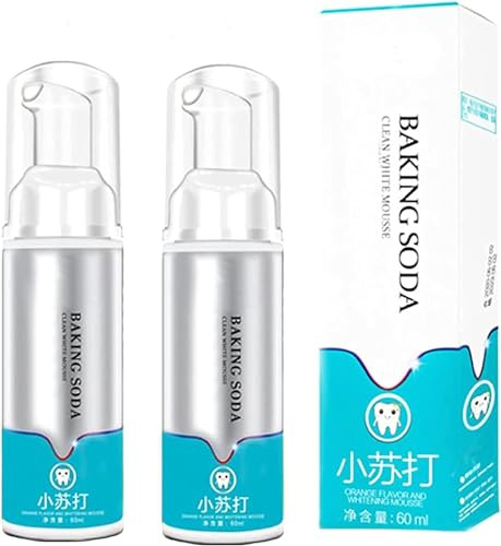Zahnpasta-Reinigungsschaum, ultrafeine Mousse-Schaum-Whitening-Zahnpasta, Backpulver-Zahnpasta, intensive Fleckenentfernungs-Zahnpasta, reisefreundlich, 60 ml (2)