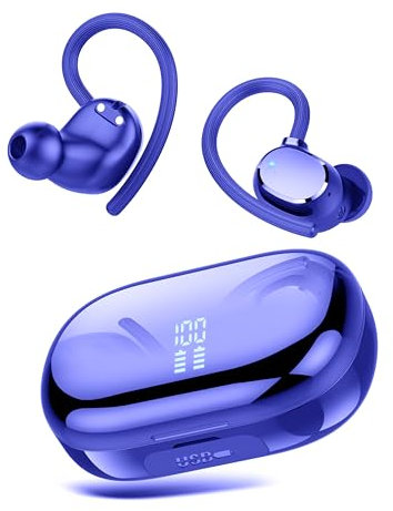 Auriculares Inalambricos Deportivos, Nueva Auriculares Bluetooth 5.3 con HD Mic, Cascos Inalambricos Cancelacion Ruido IP7 Impermeable Pantalla LED/in-Ear Audifonos Inalambricos Deporte Running