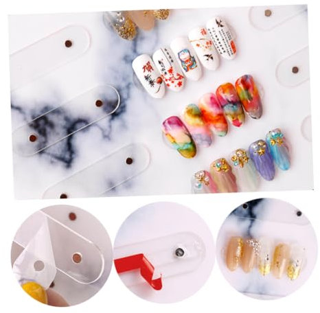 FRCOLOR Nail Polish Display Stand Acrylic Nail Art Display Board Manicure Holder
