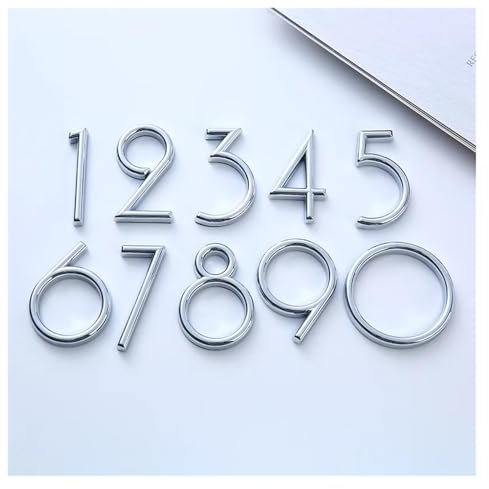 LZZYFPX exquisite Self Adhesive House Number Sticker Door Number Plate for Apartment Office Home Street Mailbox Label Address Sign (Number 1)