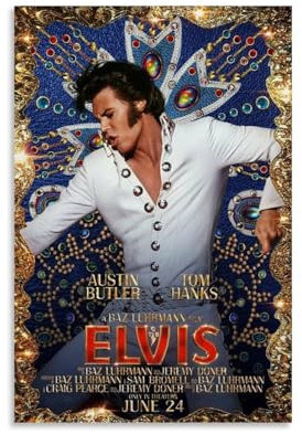 YAOQI Filmposter Elvis, TV-Serie, Kunstposter, Druckposter für Hausbau, ästhetische Dekoration, Leinwand, Wandkunst, Schlafzimmerdekoration, 50 x 75 cm, ungerahmt, 17