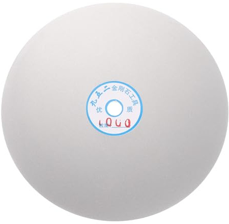 HARFINGTON Diamond Flat Lap Disc 8 x 1/2 Arbor 1000 Grit Abrasive Diamond Coated Grinding Wheel for Grinding Sanding Lapping Polishing Ceramics, Glass, Stones, Gemstone