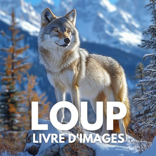 Livre d'images sur le loup: 100 Superbes Photos Capturant l'Esprit Sauvage des Loups.