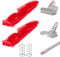 Koprek 2 Pcs Replacement Cleaner Head Clip Latch Tab Buttons for D-yson V7 V8 V10 V11 V15 Vacuum Cleaner Easily Removed and Replaced Tube & Illumination Tool Includes Spring