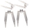 Mobestech Fourchette à Poulet Rotative en Acier Inoxydable Lot de 4 Accessoires de Barbecue pour Friteuse à Air Ustensiles Cuisine pour Viande Grillée et Rôtie Équipement de Camping Cuisine