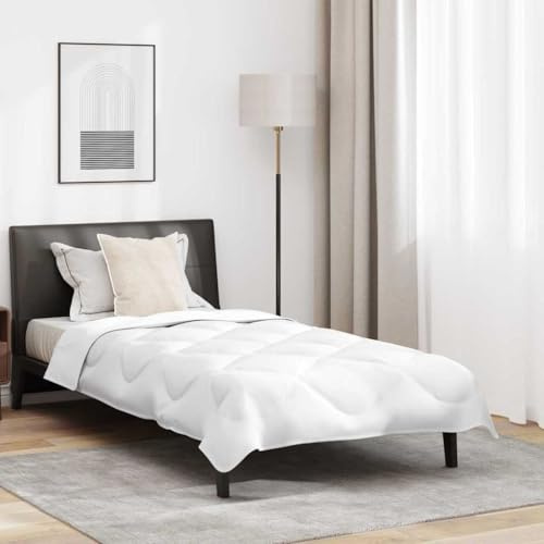 INLIFE Steppbett mit Kissen 2 pcs Weiß 135 x 200 cm Mikrofaser,Heim & Garten,Haushaltswäsche,Bettwäsche,Bettdecken,Weiß,2.54 KG,3376413