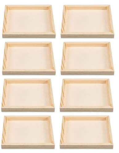 Milisten Holztablett für 3D Puzzle Sortierfach Quadratisch 30X30cm Robust und Tragbar für Spielzeugorganisation und Freizeit