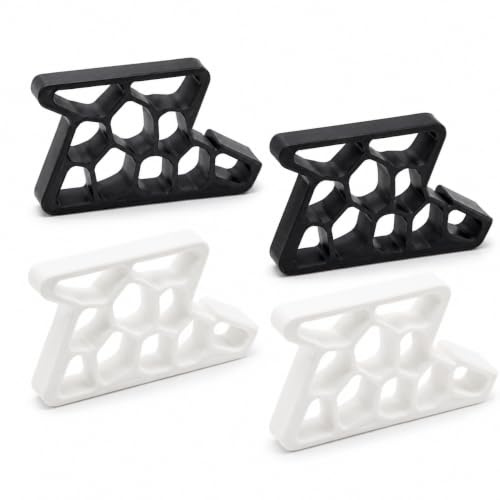 XQMMGO 4 Pack Window and Door Wedge Stopper, Heavy Duty Non-Slip Patio & French Door Stop, UPVC Sliding Window Track Lock, Child & Pet Safety Blocker Stops Slamming in Wind