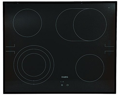 AEG 561301511 561301513 ORIGINAL Glaskeramikplatte Glasplatte Ersatzplatte mit Befestigungsrahmen HE604070FB Kochfeld Kochmulde