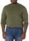 Amazon Essentials Men's Long-Sleeve Crewneck Jumper, 100% Cotton, Big & Tall Options Available, Olive Heather, XL