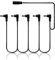 SONICAKE Daisy Chain Power Cable Guitar Bass Accessories 9V DC 5-Way Right Angle Plug