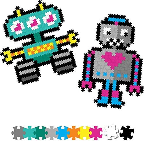Fat Brain Toys Jixelz Set Roving Robots - Pixel Puzzle 700 Teile