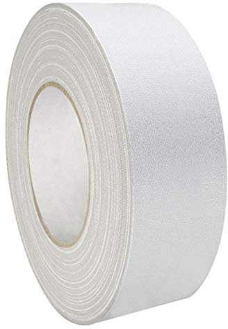 KLEBESHOP24 Premium Gewebeband matt zum Bündeln und Abkleben, starke Soforthaftung, wiederablösbar, weiß 25 mm