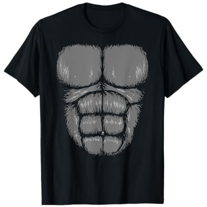Gorilla Brust Konfetti Karneval Fasching Affe Mann Gorilla T-Shirt