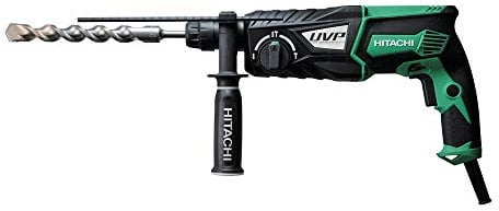 HIKOKI DH28PCY2WSZ - Martillo ligero combinado SDS-Plus 3 posiciones 850W 3.0J 1100 rpm 4300 imp hasta 28 mm hormigón con maletín DH28PCY2Z