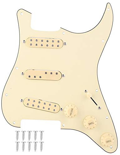 Bnineteenteam SSS29 Prewired Loaded Pickguard Scratchplate Backplate mit Pickups Kit für E-Gitarren Ersatzteile Zubehör Für Spielinstrumente Musikinstrumentenzubehör
