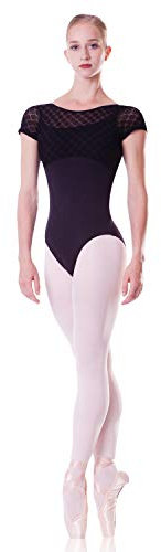 SANSHA Damen 50ai0059m Vivian Gymnastikanzug, Schwarz, XXL
