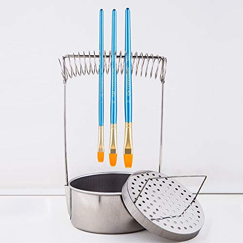 Garosa Artist Portable Brush Washer, Art Paint Brush Washer Reiniger mit großer Kapazität Waschtank Pinsel Organizer für Pinsel Reinigung Reinigung Trocknen