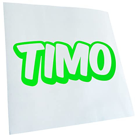 Timo Vorname Jungen Aufkleber Sticker 25 Farben Neon Matt