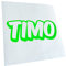 Timo Vorname Jungen Aufkleber Sticker 25 Farben Neon Matt