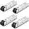 QSFPTEK 4Pack 1000Base-SX Gigabit SFP Transceiver, , 850nm 550m DDM 1G SFP Modul, SFP to LC Modul MMF, Mini-GBIC for Cisco GLC-SX-MMD, Meraki MA-SFP-1GB-SX, Mikrotik, Supermicro, Ubiquiti, Netgear