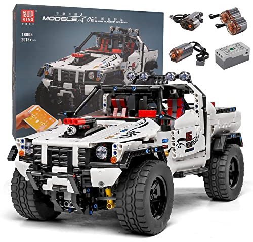 Mould King 18005 Technik Ferngesteuert Geländewagen Technologie Groß High-Tech Die APP Off-Roader Modell mit Motors Klemmbausteine Bauset