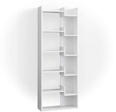 Vicco Raumteiler Fico, stehendes Bücherregal, Weiß, 61 x 160.2 cm