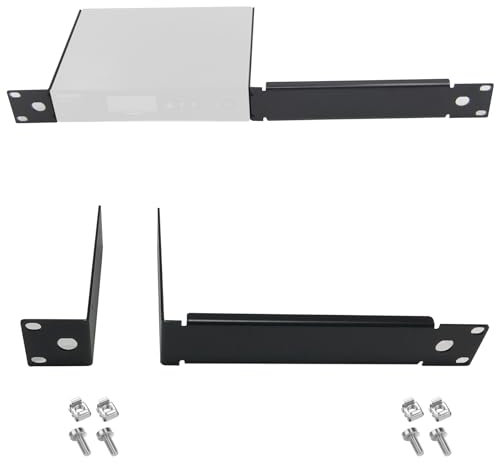RhymKawa Rackmount Bracket Kit fit for Sure QLXD4 Single Receiver Wireless System Mount on 1U Standard 19'' Rack Distribution