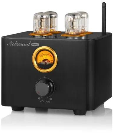 Nobsound B100 - Amplificatore per tubi Bluetooth 5.0 USB DAC Coax/Opt integrato stereo Amplificatore HiFi