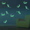 Wandtattoo Kinderzimmer Grüne Gecko-Echse Leuchtsterne Kinderzimmer Wandsticker Wandsticker Kinderzimmer Glow in the Dark Wandtattoo Kinderzimmer Mädchen Junge für Wanddeko Geschenke