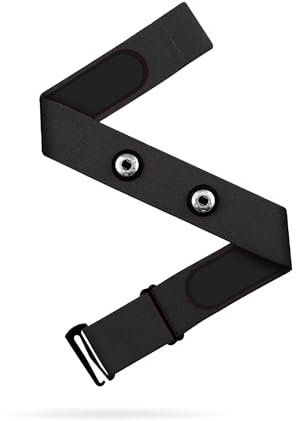 Frontier X Replacement Heart Rate Chest Strap, Compatible with Frontier X2 Wahoo Tickr Polar Garmin HRM Coospo - Heart Rate Monitor Strap Replacement (Medium, Black)