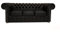 Chesterfield Sofa Class - The Chesterfield Brand | 3 Sitzer Sofa | 100% Leder, handgefertigt, Original Chesterfield | Breite 200 cm | Mattschwarz