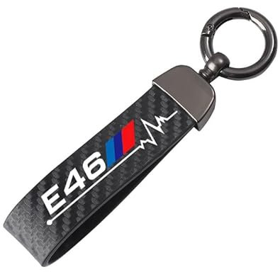 Schlüsselkette for Auto Schlüsselanhänger Kratzfeste Junge Universal Elegante Schlüsselanhänger Schlüsselbund Dekoration Schlüsselband Mädchen Autofahrer Lösungen for Männer und Frauen (Color : E46)