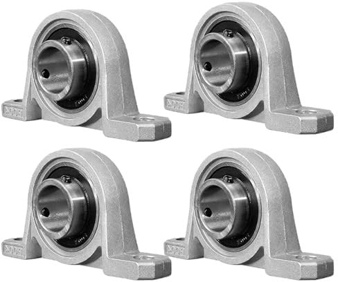 4 Stück Kugellager Lagerbock, Flanschbohrung, Stehlagereinhei, 20MM Stehlager Set, Stehlager, 20MM Flanschlager, Flanschbohrung Auto Self Adjust Center Mounted support