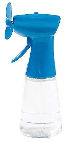 Vivo Technologies Blue Water Misting Spray Handheld Fan, Cooling Personal Portable Mist Fan Outdoor Air Water Mist Bottle Fan For Home Office 400ml