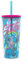 Disney Lilo & Stitch - Vaso de plástico con tapa resistente a fugas y popote reutilizable, vaso de viaje de doble pared para bebidas, con capacidad para 20 onzas