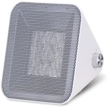 ARDES | AR4P21W ICONIQ Termoventilatore Ceramico 1500 W Colore Bianco con Supporto e Maniglia in Metallo