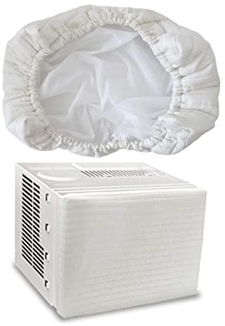 Gatuida pare-brise de climatiseur ventilateur couvercle de fenêtre refroidisseur de marais couverture de climatisation couverture de climatiseur intérieur Mural coquille unité blanche