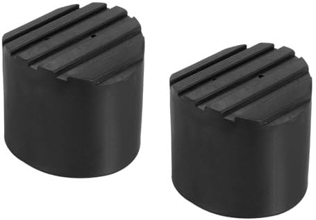 PATIKIL Ladder Non Slip Feet 2.2/56mm, 2Pcs Rubber Round Foot Protective Mat Cushion Replacement for Telescopic Folding Extension Ladder Protection, Black