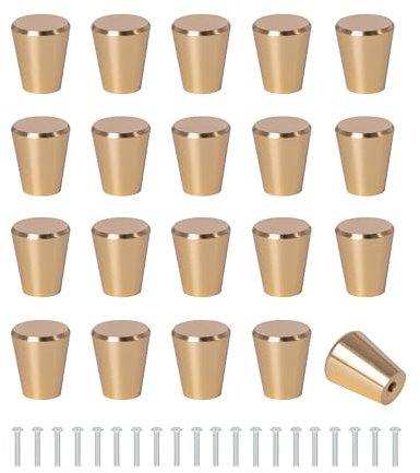 SPDYCESS 20 Stück Schrankknöpfe Möbelknöpfe Türgriffe für Küche, Knauf Griffe für Kleiderschrank Schrank Kommode Schublade, Roségold