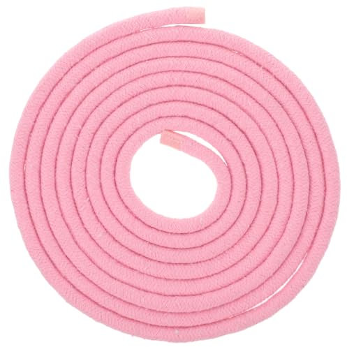 Happyyami Gymnastik-Kunstseil Rosa Rhythmische Sportgymnastik-Seil Kunst-Trainingsseil Nylon-Sprungtrainingsseil Für Künstlerisches Seiltraining – 3 Meter