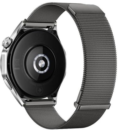 HAZARA Armband Kompatibel für Oneplus Watch 2 Armband Metall Mesh Gewebte Edelstahl Solo Loop Ersatzarmband mit Oneplus Watch 2 Uhrenarmband Armbänder für Oneplus Watch 2 (b,oneplus watch2)