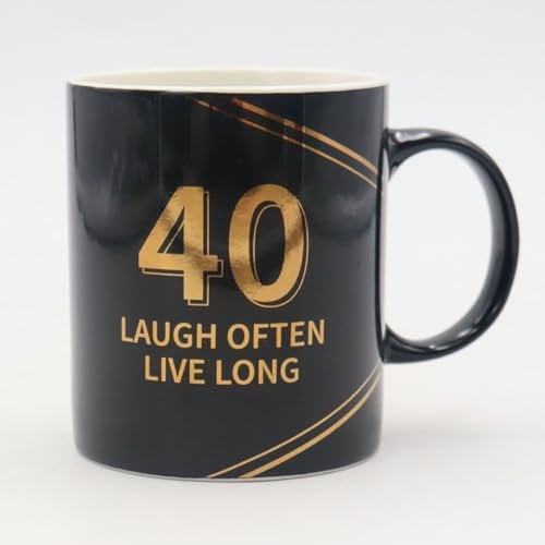 40th Birthday Mug Gifts for Men 40th Presents Quality Bone China Mug Cup Thoughtful Gift Forty Birthday Gifts for Men Fortieth