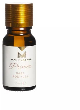 MANY BEAUTY Wimpern Primer für Wimpernverlängerung 10 ml - Lash Primer - Einfache Applikation von Künstlichen Wimpern - Erhöht die Festigkeit und Polymerisation