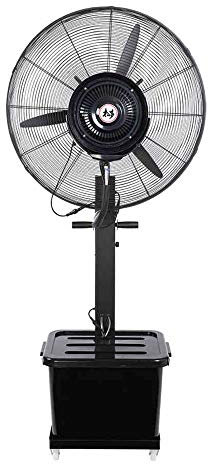 Natliedop Pedestal FansCooling Fans Oscillating Fan Misting with 3 Cooling Speeds 90° Oscillated Pedestal Fans Copper Motor Standing Fan for Industrial, Commercial, Residential, and Greenhouse