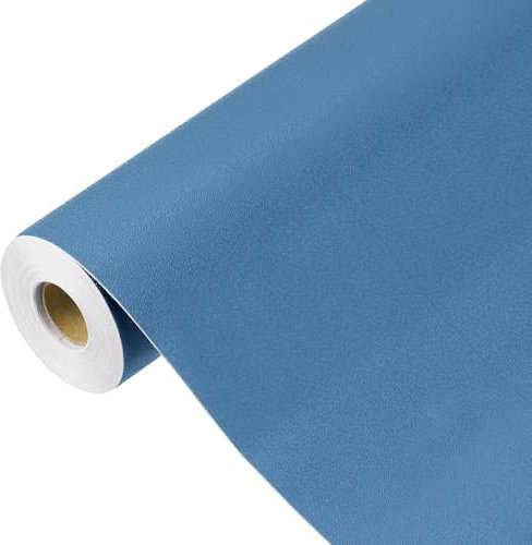 sourcing map 1500 x 60cm Dark Blue Wallpaper, Peel and Stick Wallpaper, Dark Blue Contact Paper Solid Color Vinyl Self-Adhesive Wall Paper Decorative for Wall Covering