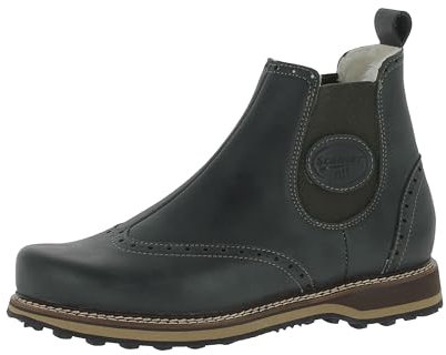 Stadler Chelsea Lammfell warme und komfortable Winterschuhe Damen mit echtem Lammfellfutter und Nubukleder Obermaterial | Chelsea Boots | Winterstiefel Smaragd EU 37