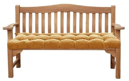 HONGYEMY Liegenauflage Cord-Bankkissen, rutschfest, weich, verdickt, getuftete Matratze, Sitzpolster, Kissen, Stuhl, Sofa, Erkerfenster, Terrasse, Schaukel Deckchair Auflage(Yellow)