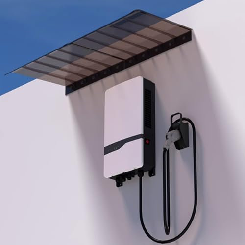 Tettoia per Porta Marrone,Pensilina per Copertura in PC,Tettoia Pensilina e Finestra,Pensilina Tettoia Resistenti ai Raggi UV,Pensilina ad Arco,per Giardino Esterno (Facade,40x40cm/16x16)